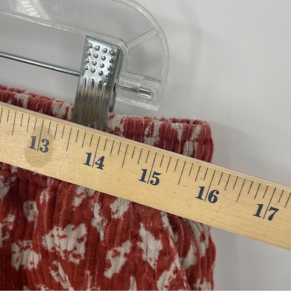 Urban Outfitters Lucien Printed Terra cotta Corduroy Short Sz L - Picture 6 of 7